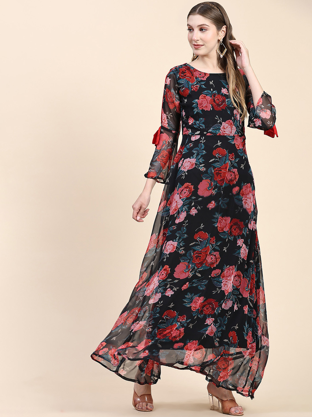sequin maxi dress Karma in Light Rose Sequin A-Line Sweetheart Neck Chiffon cro-performancepants Size:127cm/50” (for pants size 46”)