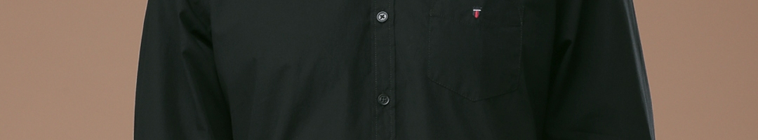 Buy Louis Philippe Sport Men Black Slim Fit Solid Casual Shirt - Shirts ...