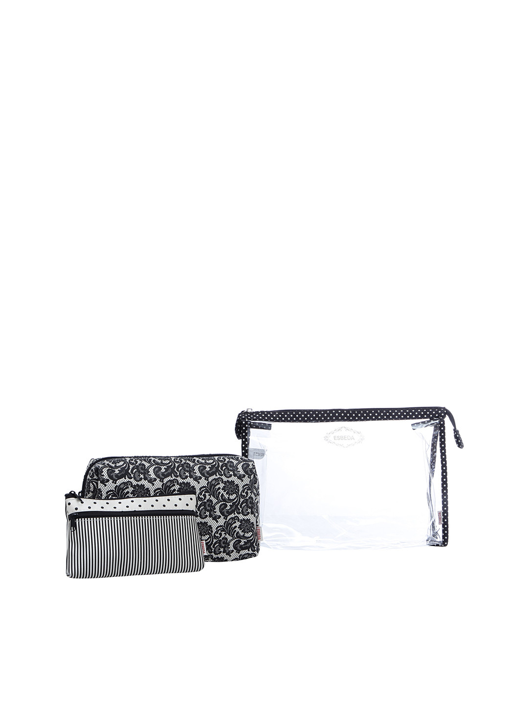 Buy ESBEDA Black Printed Synthetic Material Travelling Kit For Women