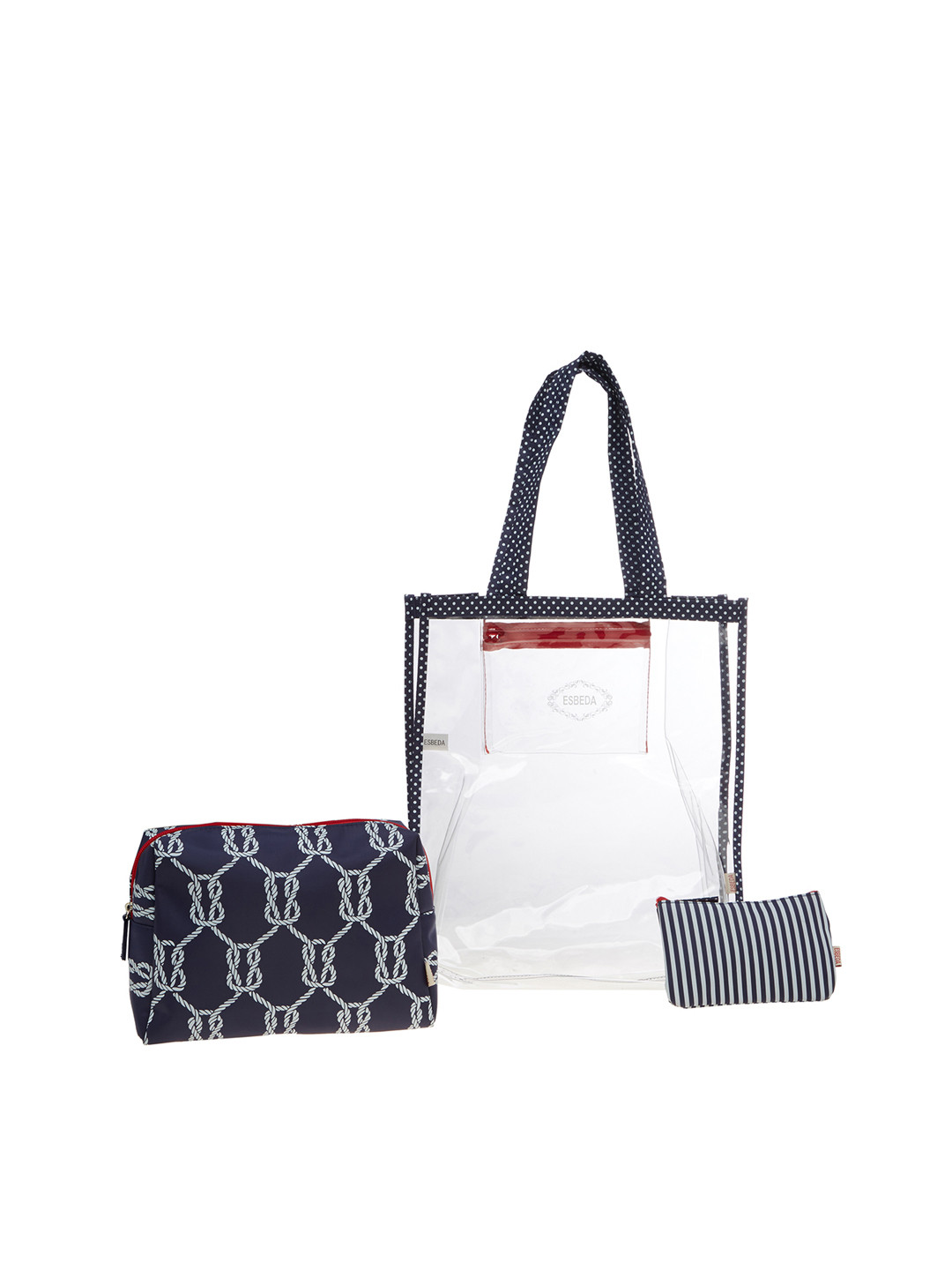 Buy ESBEDA Blue Printed Travelling Kit For Women Travel Accessory for