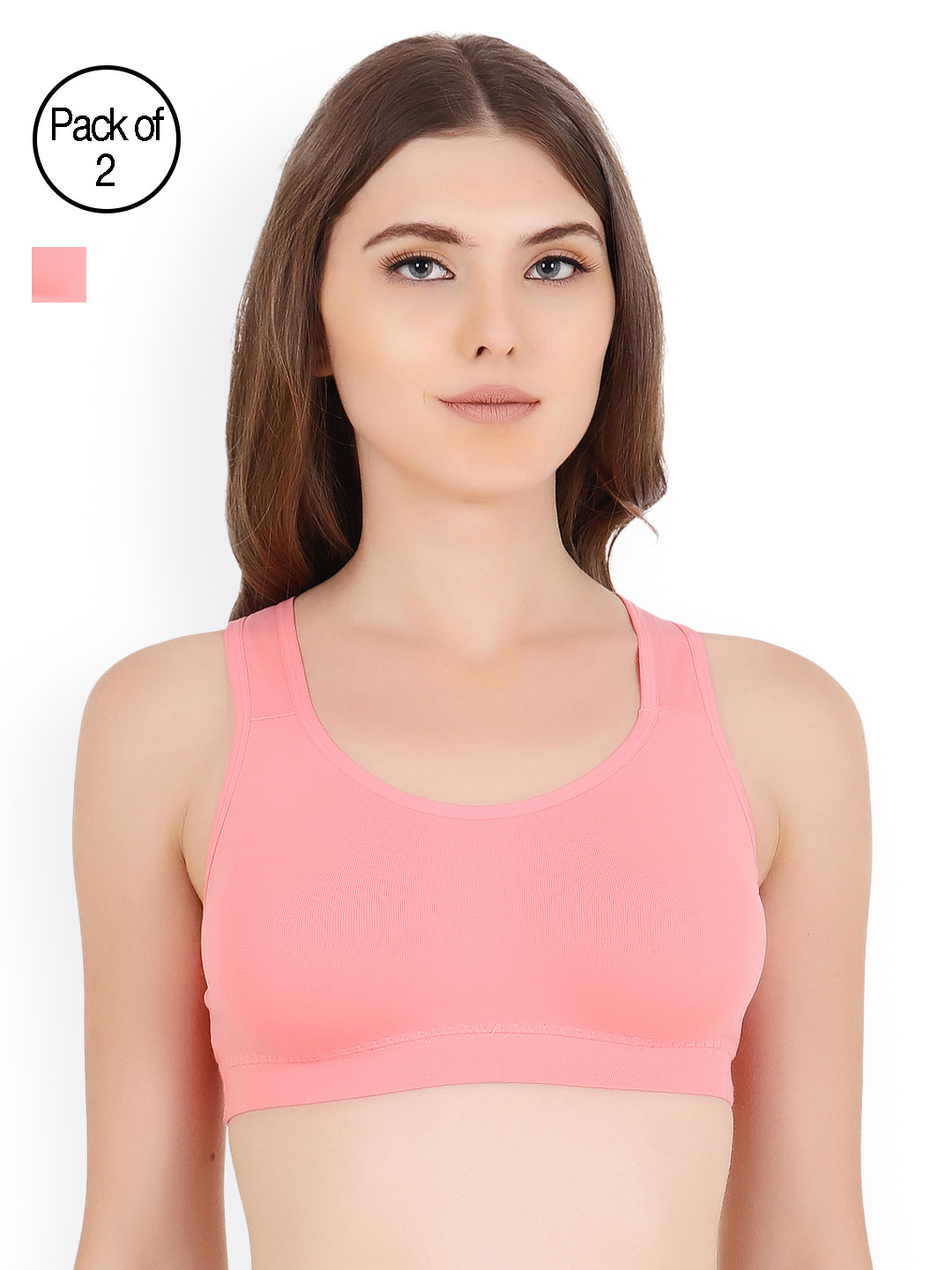 Buy Floret Pack Of 2 Non Wired Non Padded Sports Bras Bra for Women