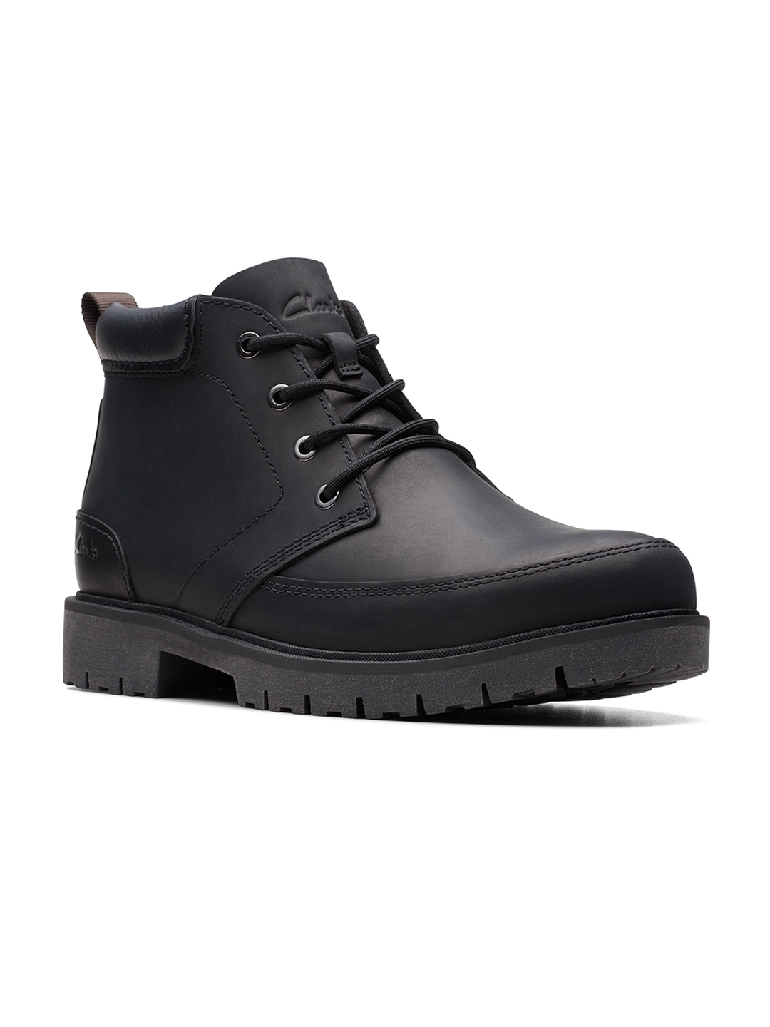 Buy Clarks Men Rossdale Mid Top Leather Regular Boots - Boots for Men ...