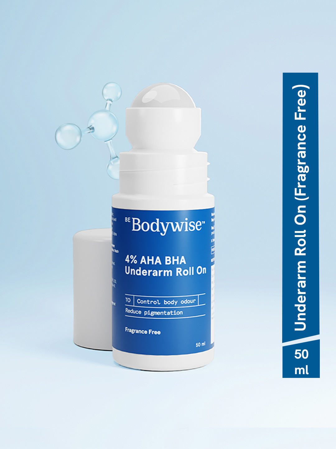 Buy Be Bodywise 4% AHA BHA Underarm Fragrance Free Roll On 50ml - Roll ...