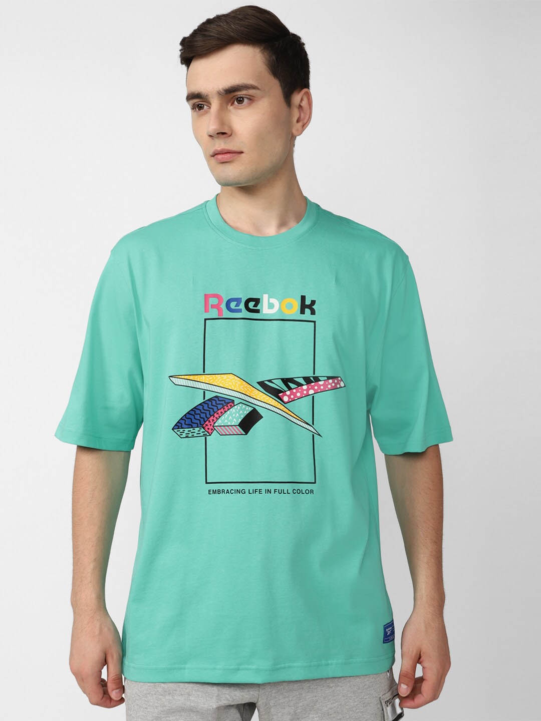 Buy Reebok Classics Graphic Printed Pure Cotton T Shirts - Tshirts for ...