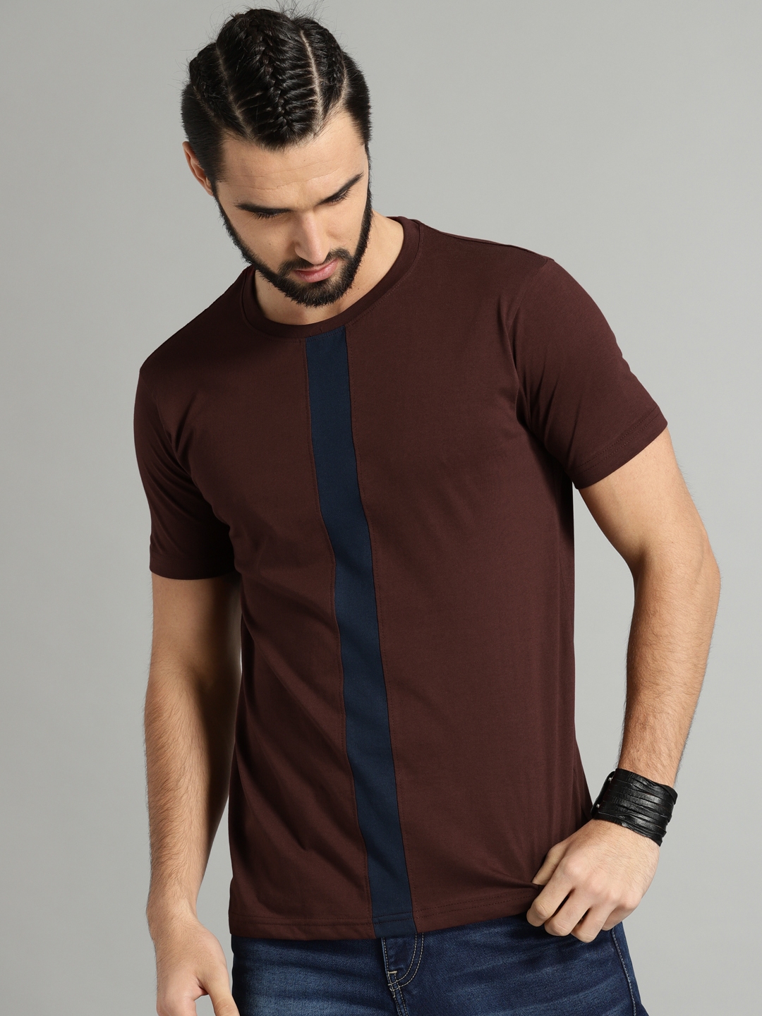 burgundy t shirt mens uk