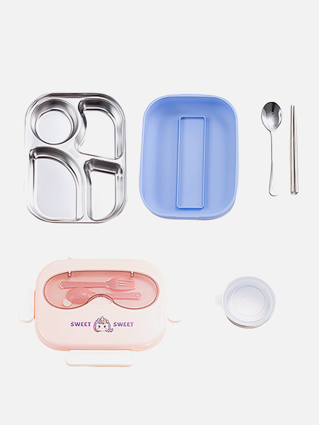 Little Surprise Box Stainless Steel Dual Handle Soup/Noodles Lunch Box for Kids/Adults main image 1