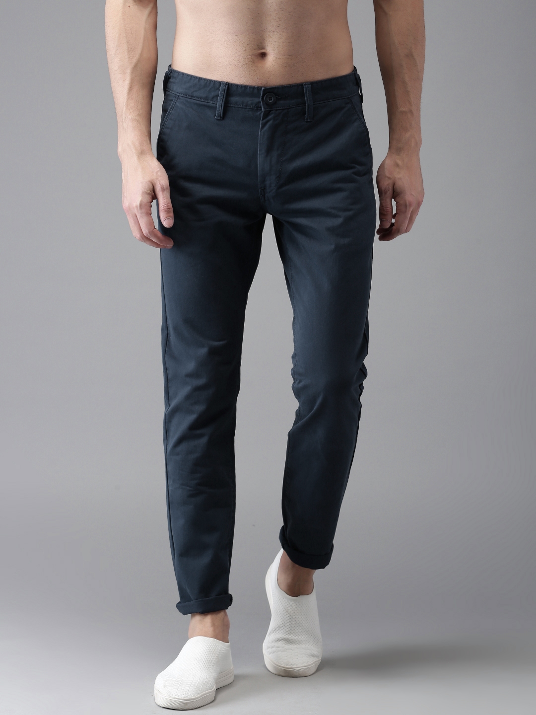 dark navy blue chinos