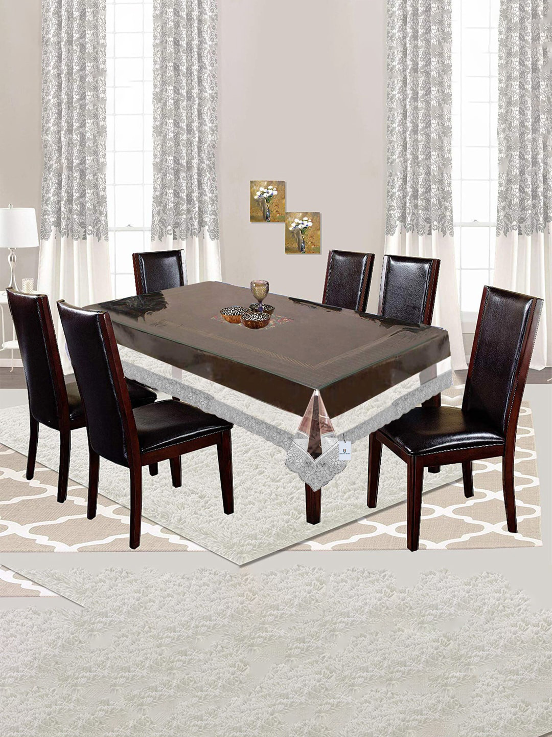Buy Kuber Industries Transparent 6 Seater Dining Table Cover Table Covers for Unisex 25028692