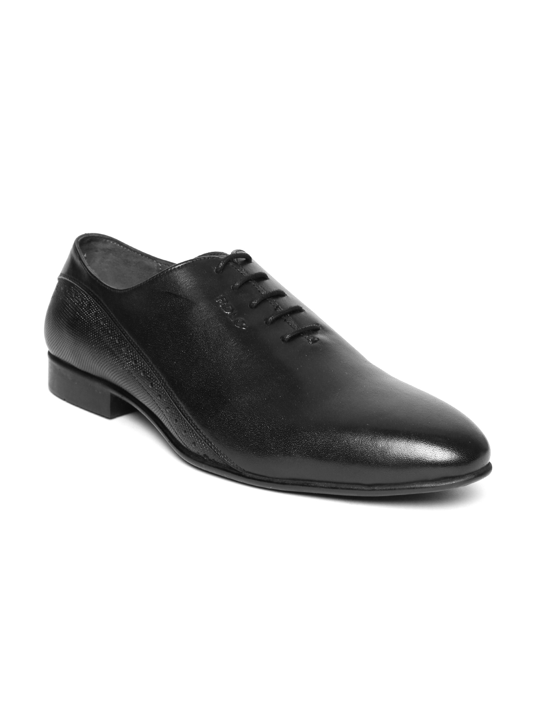 Buy Lee Cooper Men Black Leather Formal Oxfords - Formal Shoes for Men ...
