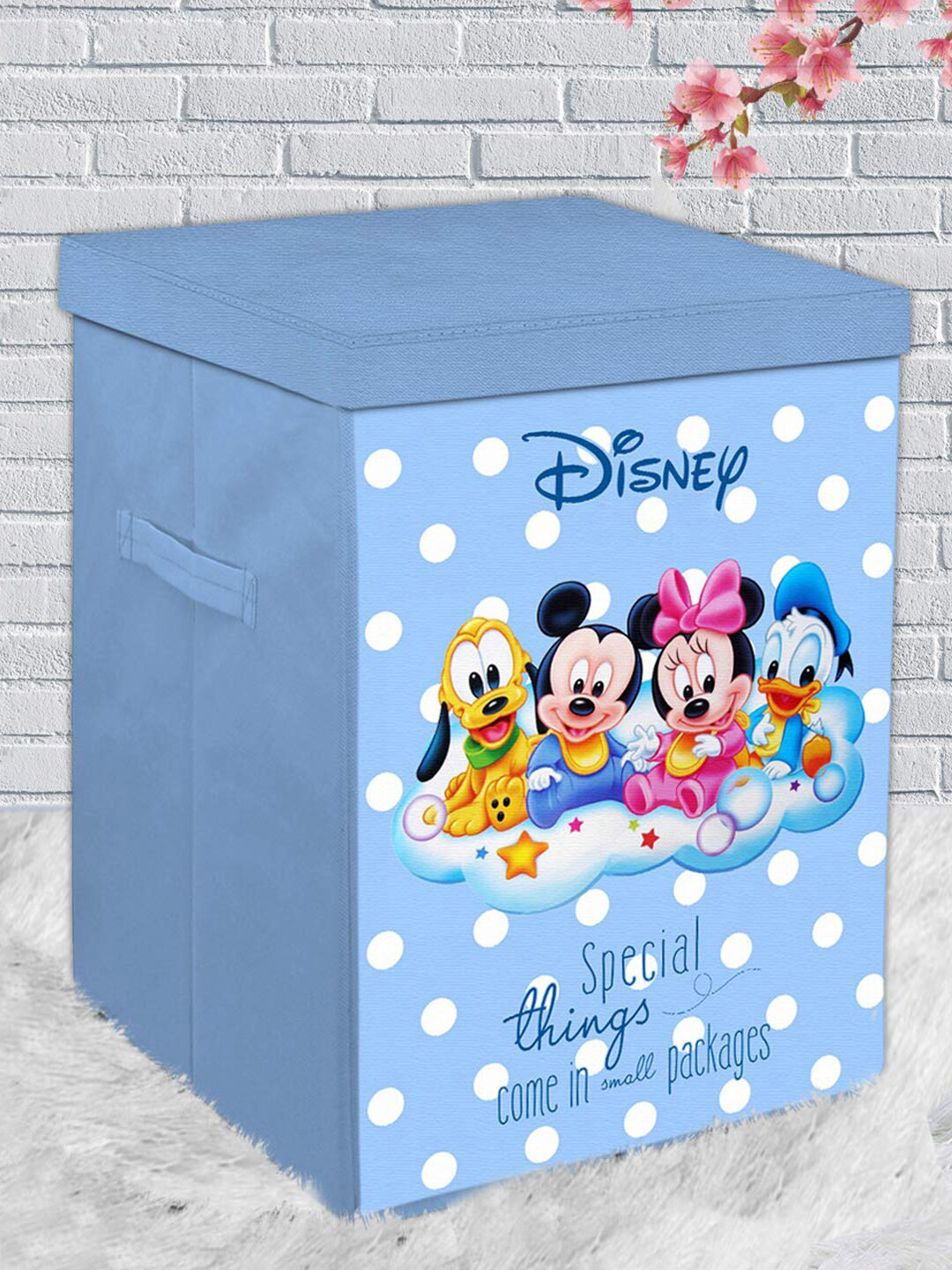 Buy Kuber Industries Blue Printed Foldable Laundry Bag Laundry Bag