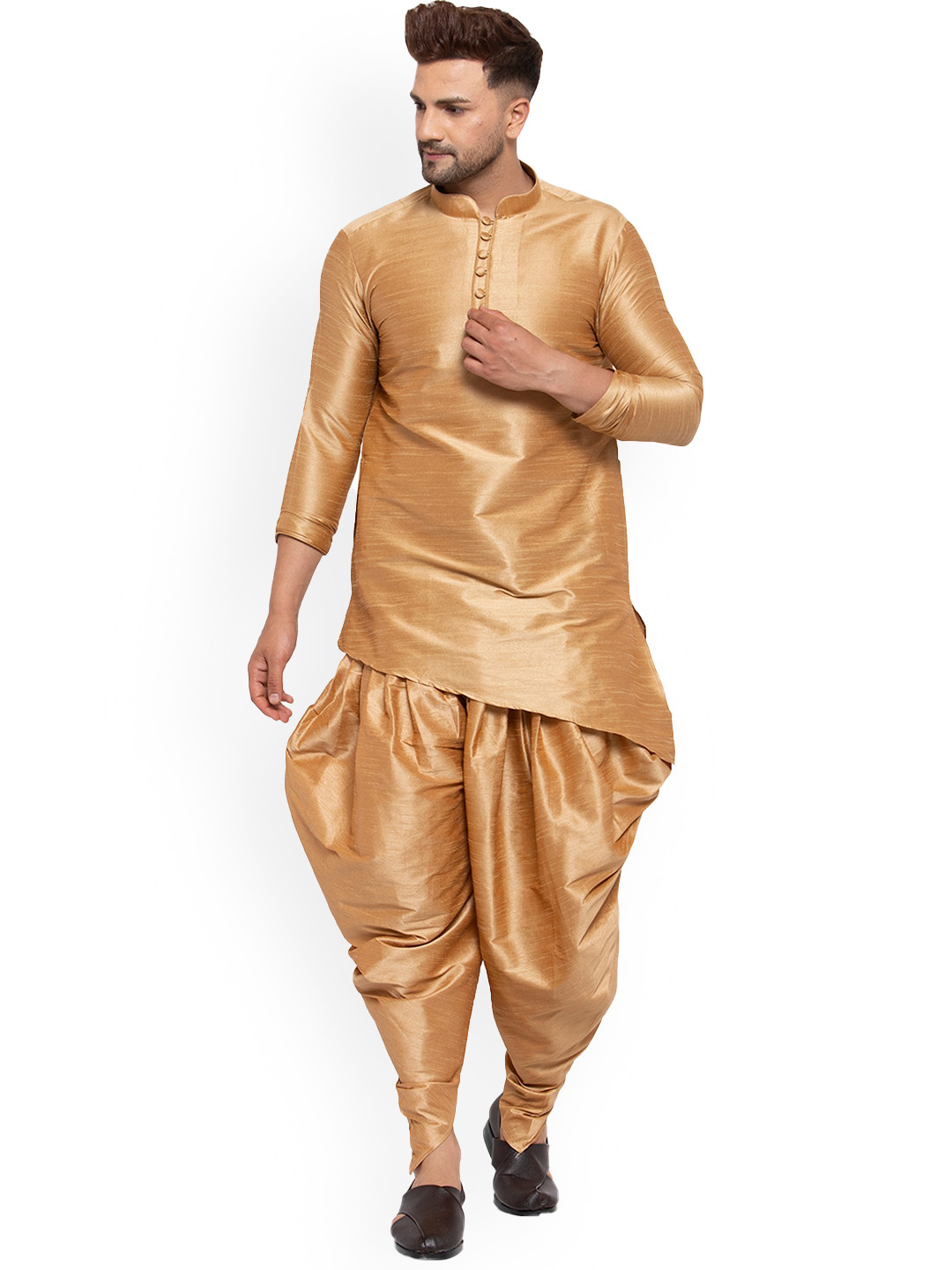 Men Regular Kurta with Dhoti Pants