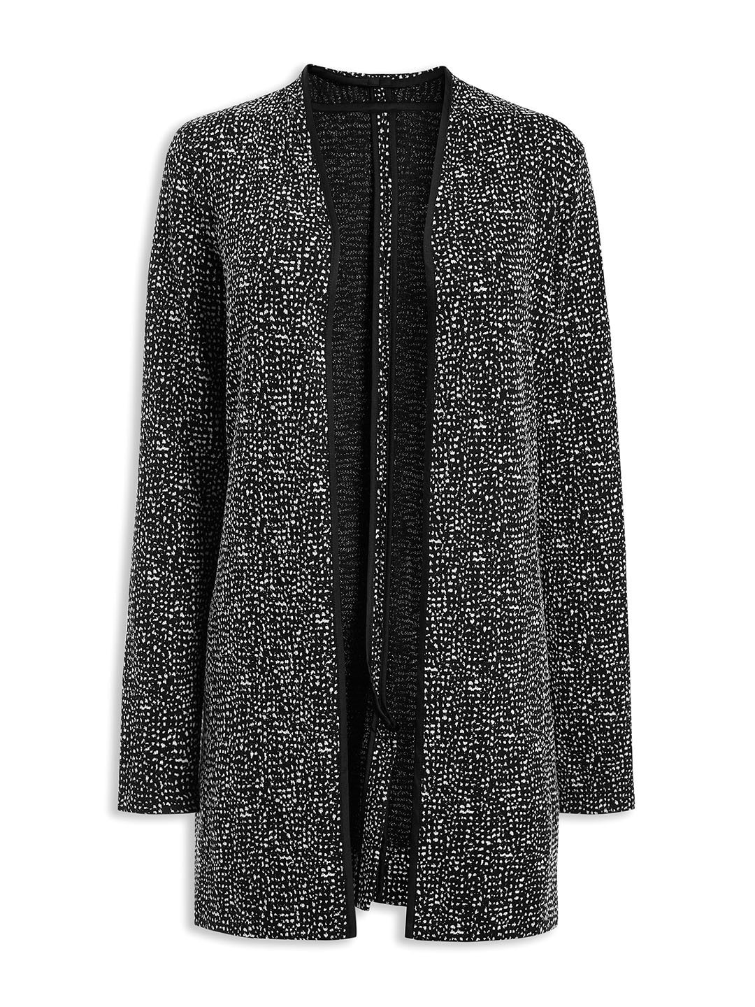 Buy Next Women Black Solid Open Front Jacket Jackets for Women