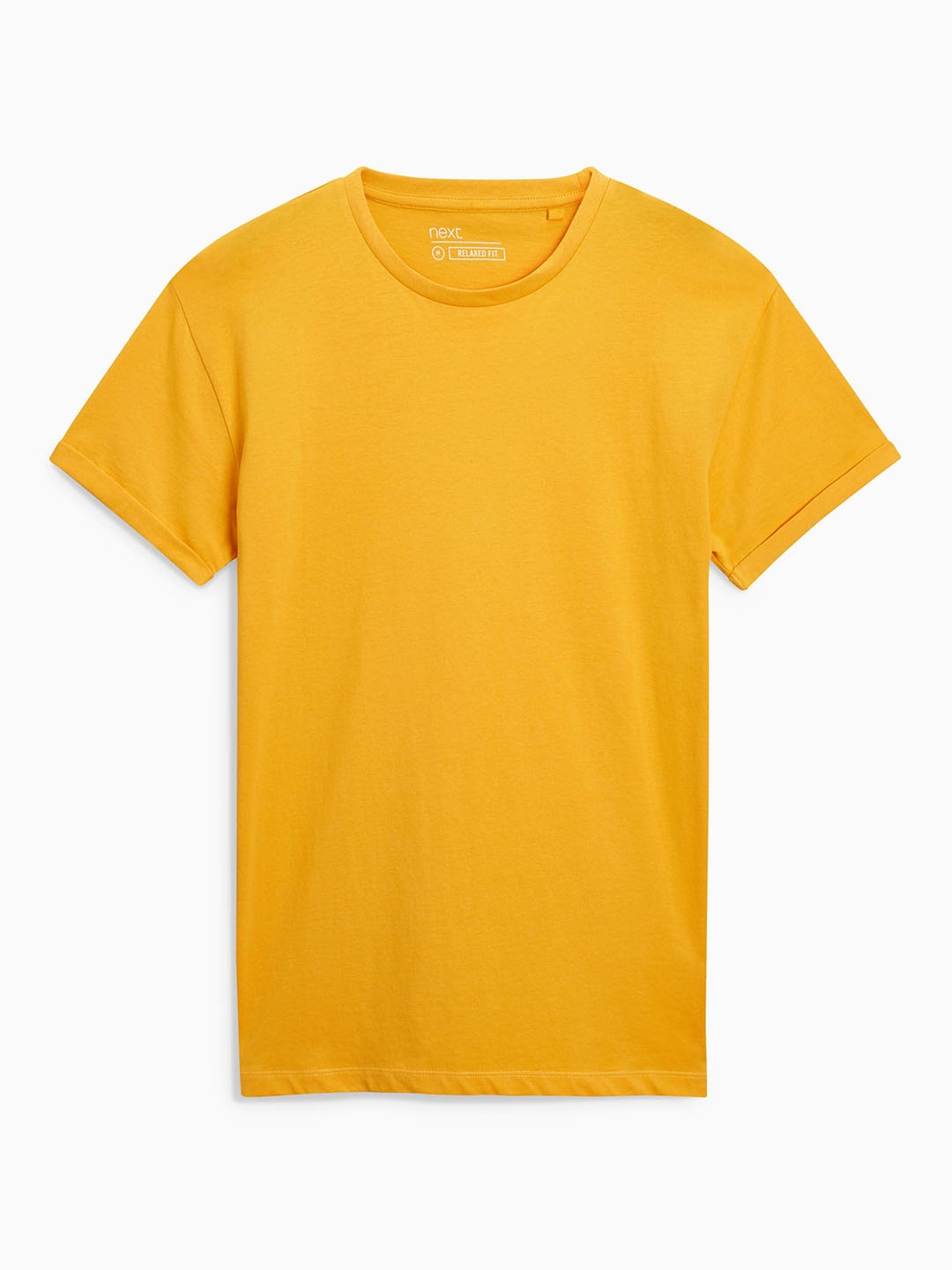 Buy Next Men Yellow Solid Round Neck T Shirt - Tshirts for Men 2503989 | Myntra