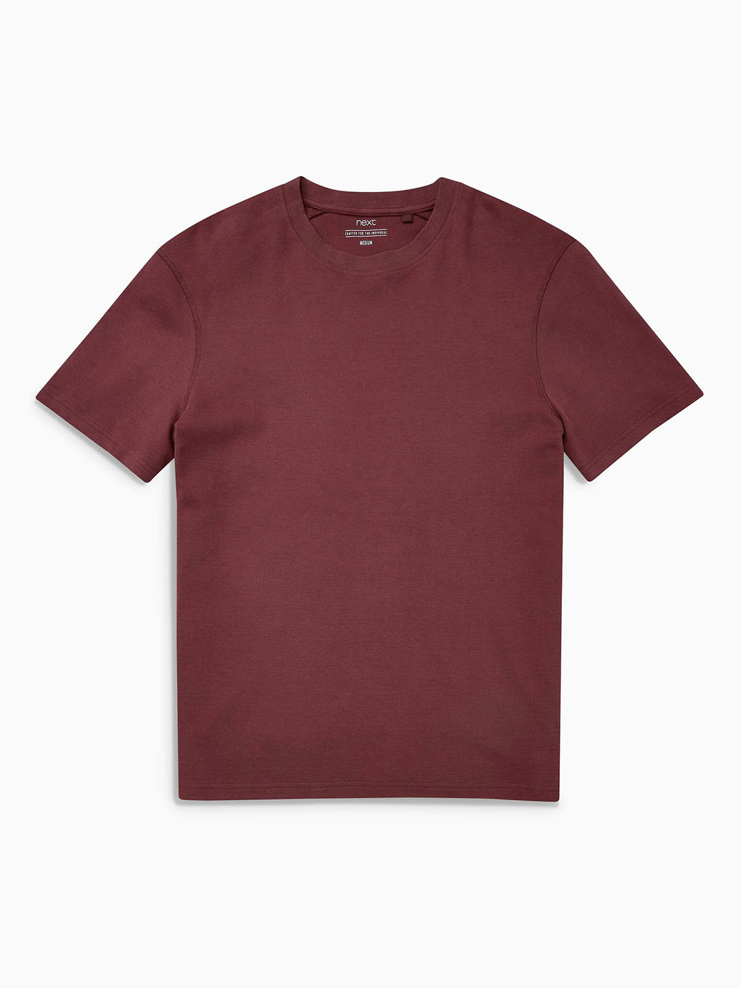 Buy NEXT Men Maroon Solid Round Neck T Shirt Tshirts for Men 2504000