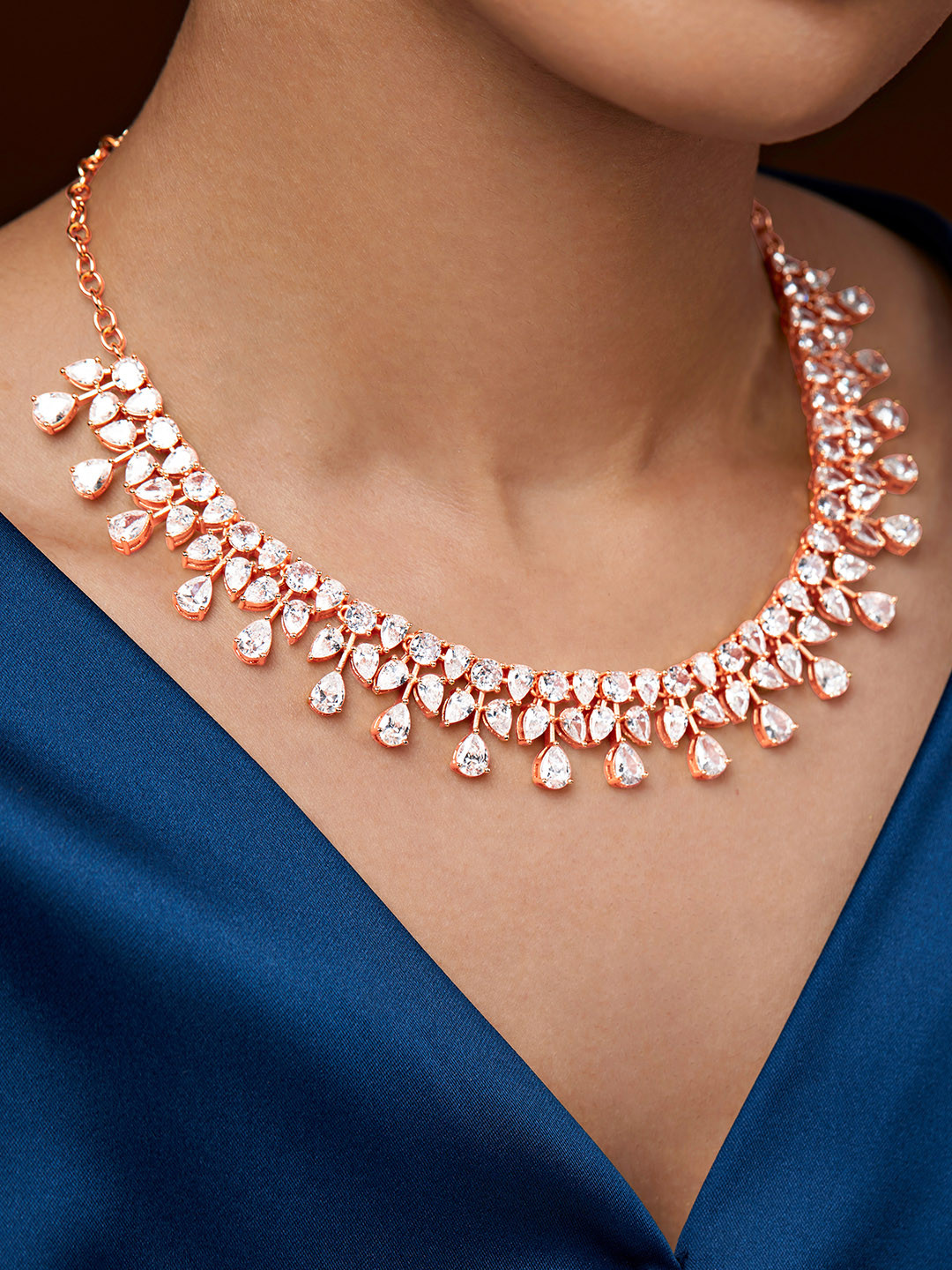 Buy MINUTIAE Rose Gold Plated Necklace Necklace And Chains for Women