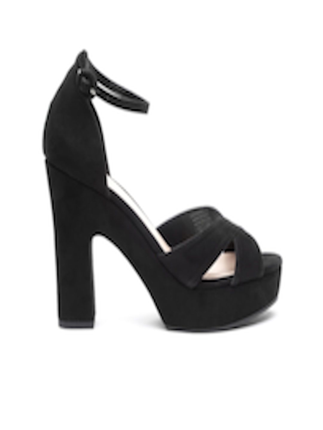 Buy MANGO Women Black Solid Heels - Heels for Women 2504942 | Myntra