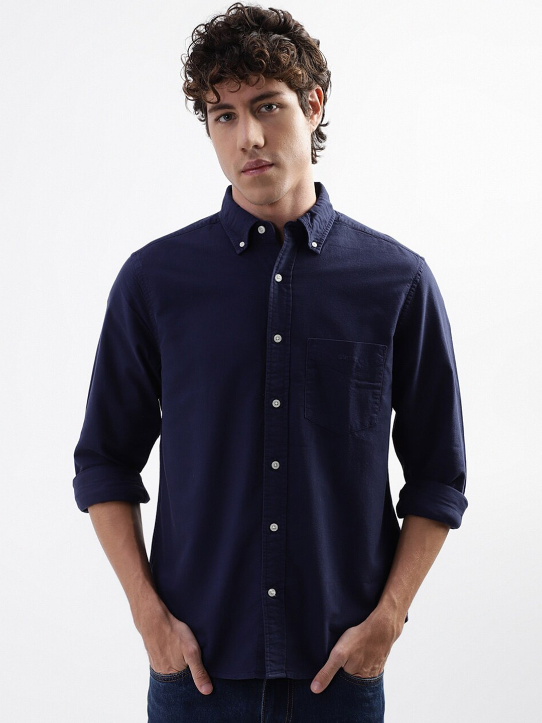 Buy GANT Button Down Collar Pure Cotton Casual Shirt Shirts for Men