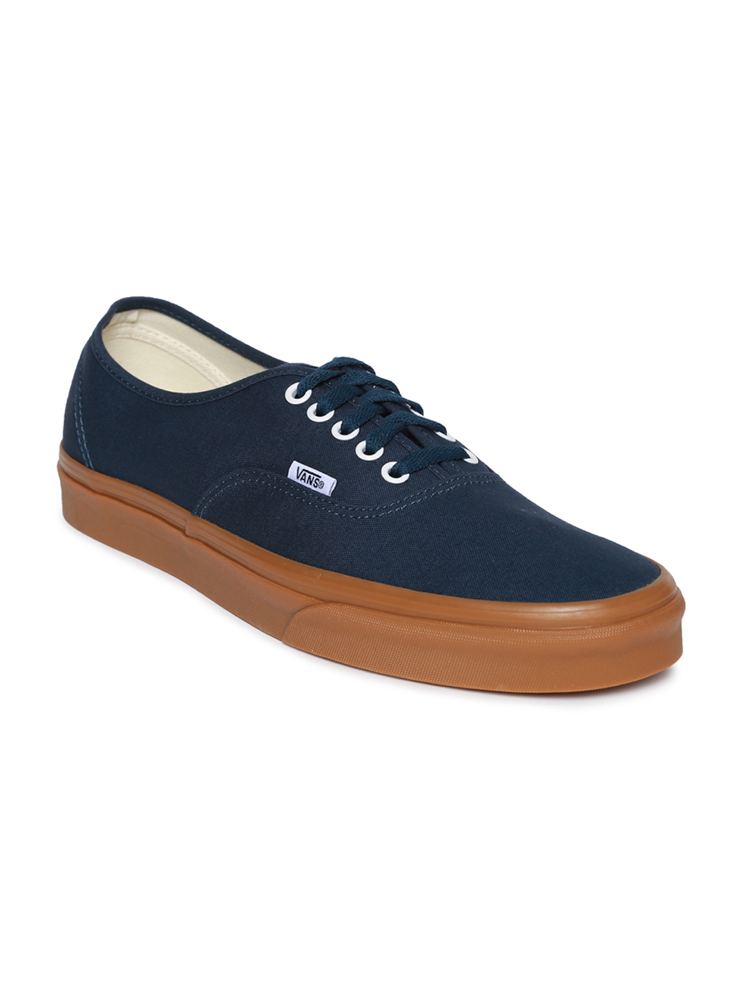 navy blue vans with leather laces