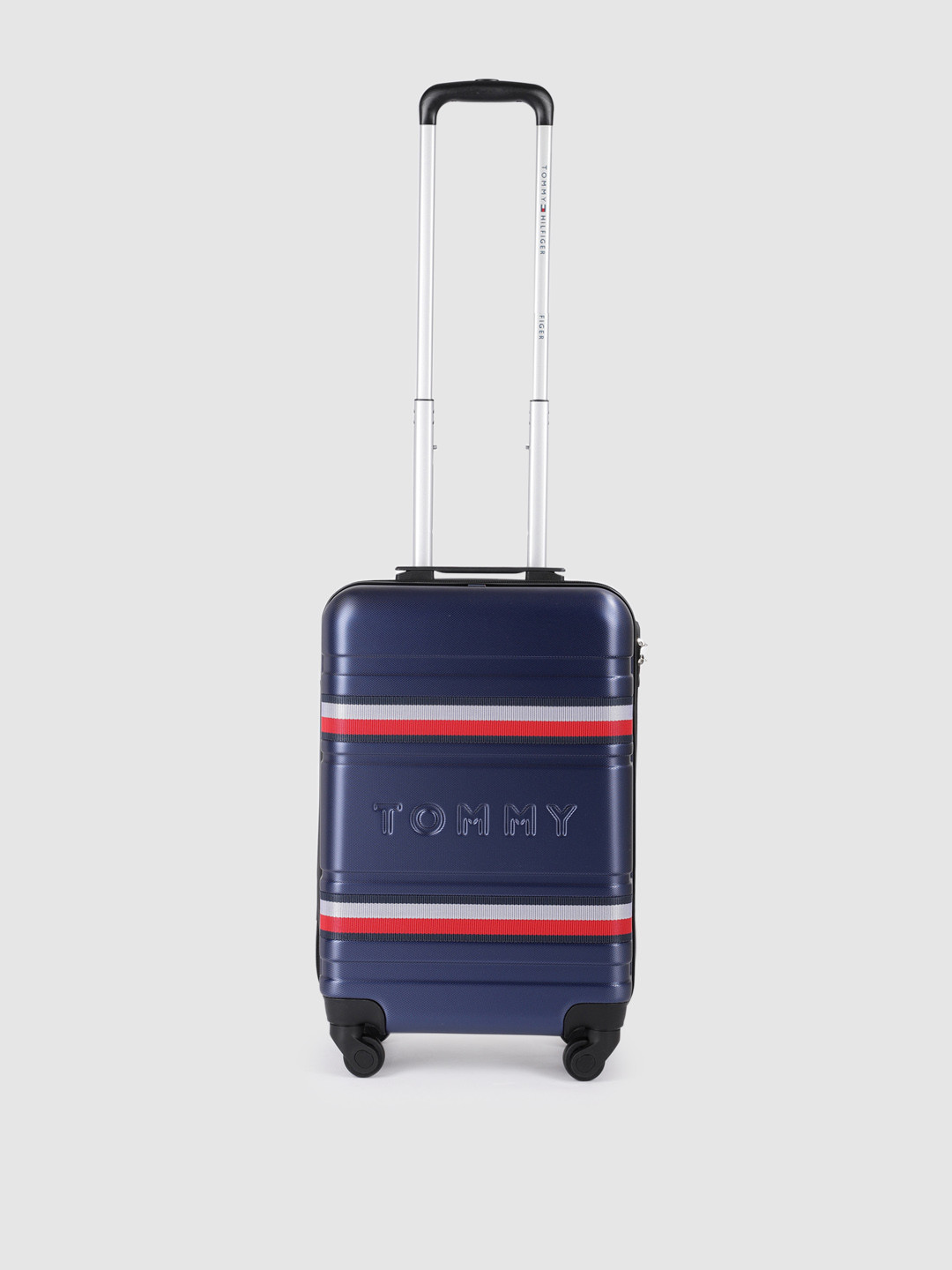 Buy Tommy Hilfiger Textured Hard Sided Cabin Trolley Suitcase Trolley