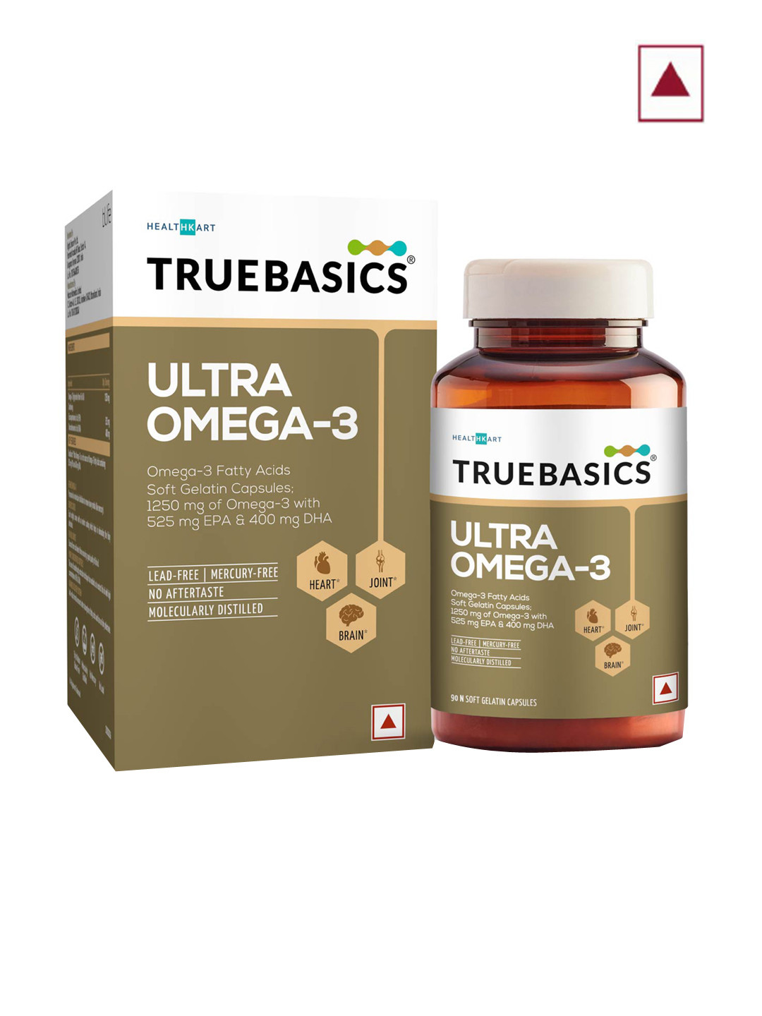 Buy TrueBasics Ultra Omega 3 Fish Oil Capsules 90 Capsules Nutrition