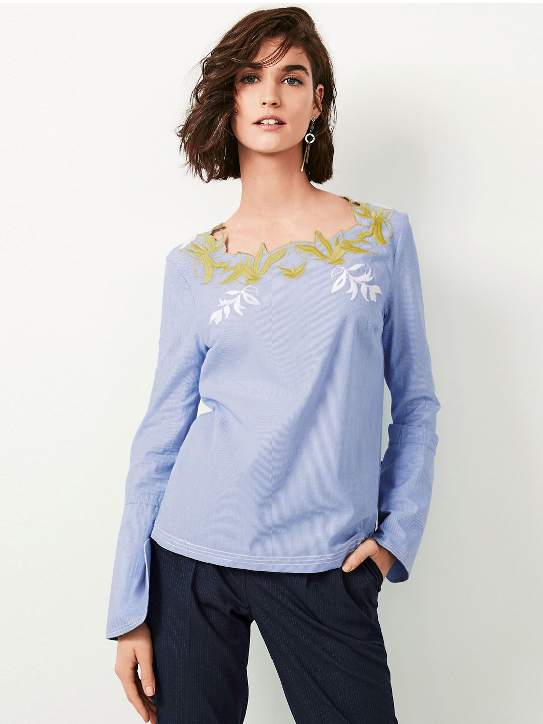 Buy Next Women Blue Solid Top Tops for Women 2507212 Myntra