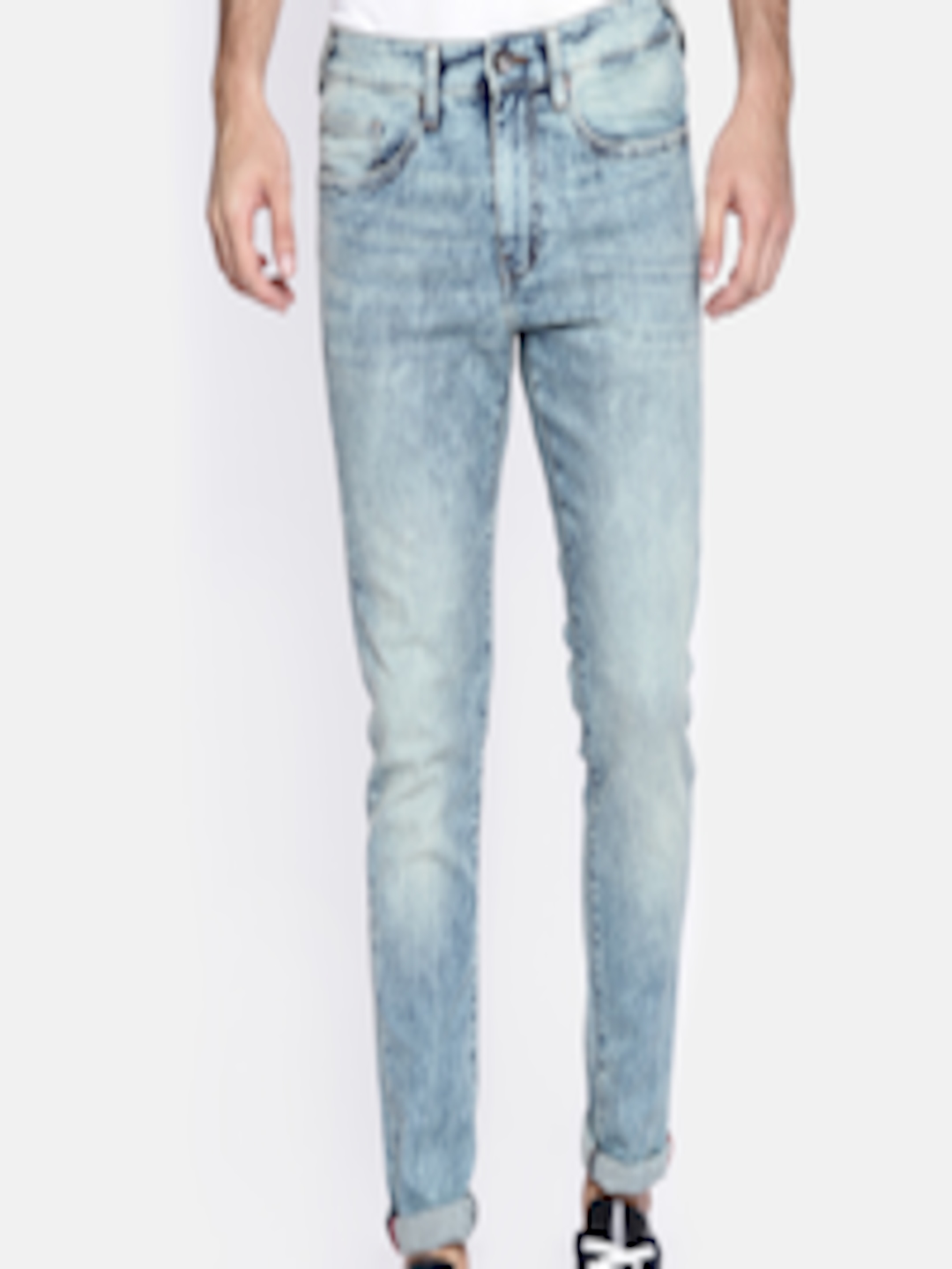 Buy Pepe Jeans Men Blue Slim Fit Low Rise Clean Look Stretchable Jeans ...