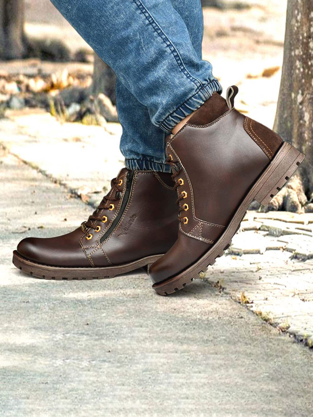 Buy Vellinto Men Zipper Hiking Boots Boots for Men 25082920 Myntra