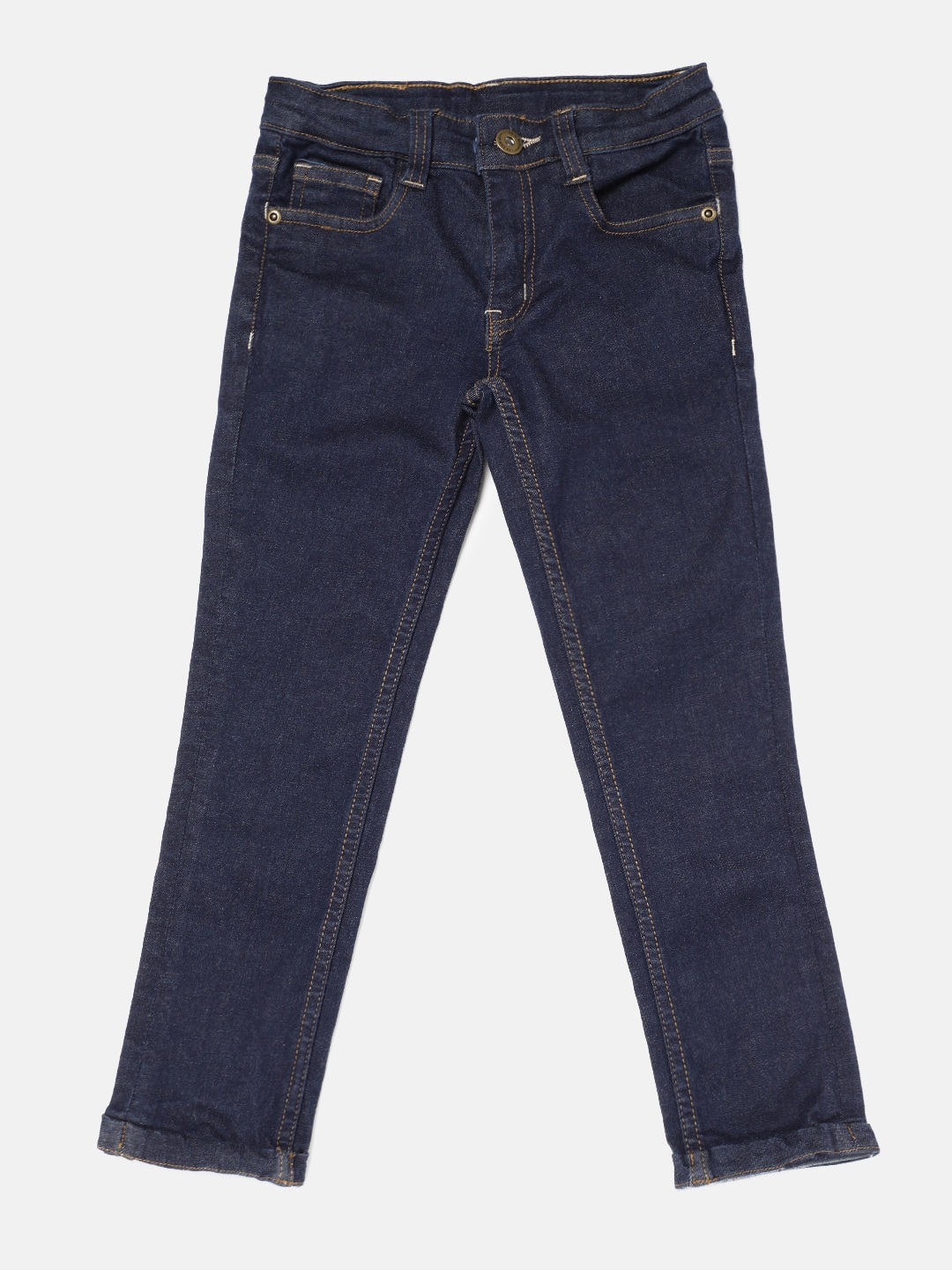 Buy YK Boys Blue Mid Rise Clean Look Jeans - Jeans for Boys 2509430 ...