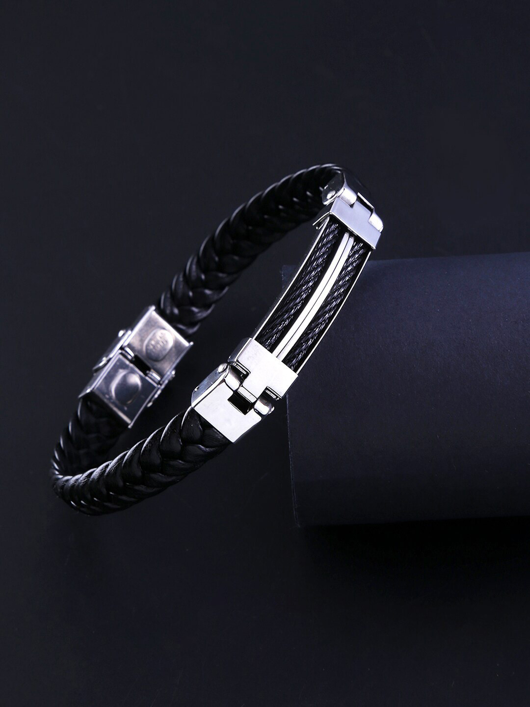 Buy WROGN Men Leather Wraparound Bracelet Bracelet for Men 25098578