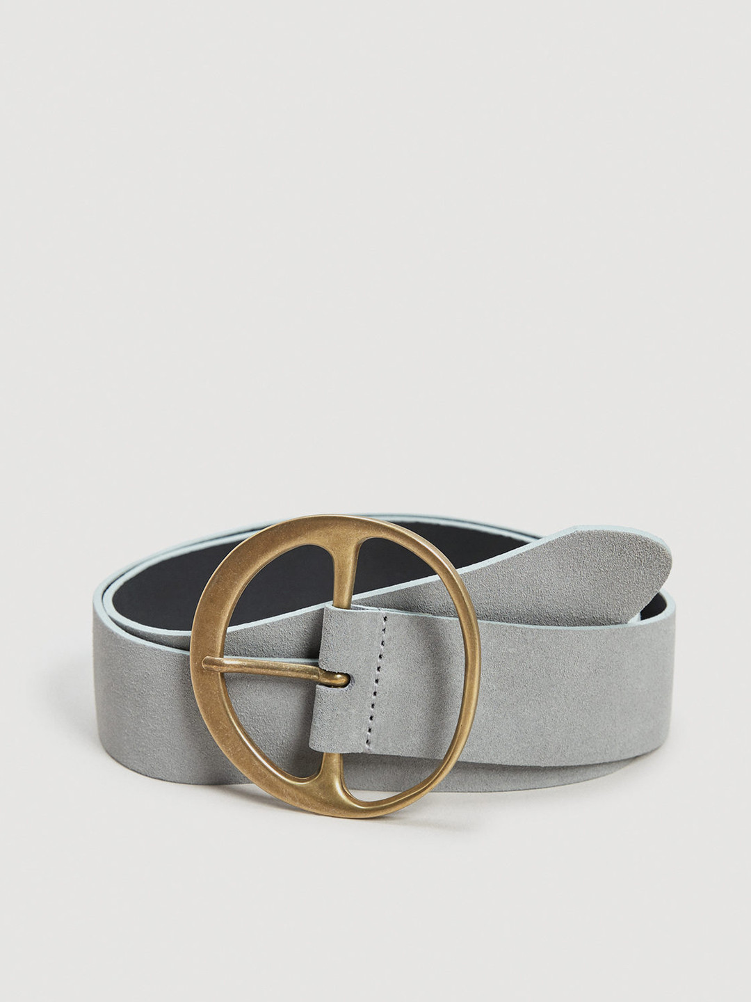 Buy MANGO Women Grey Solid Leather Belt Belts for Women 2511116 Myntra