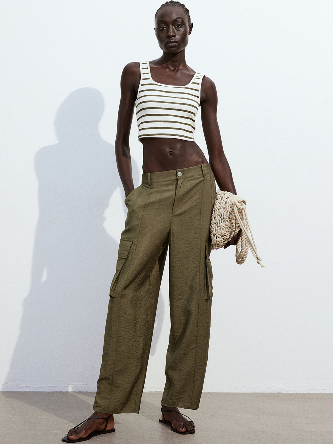 Buy H&M Women Cargo Trousers Trousers for Women 25116750 Myntra