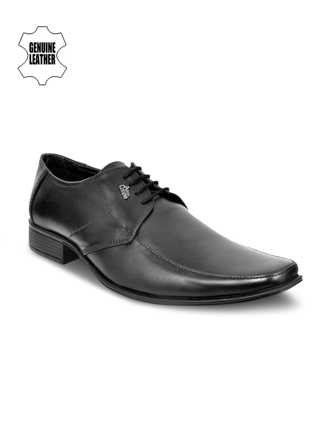 Buy Allen Cooper Men Black Leather Formal Shoes Formal Shoes for Men
