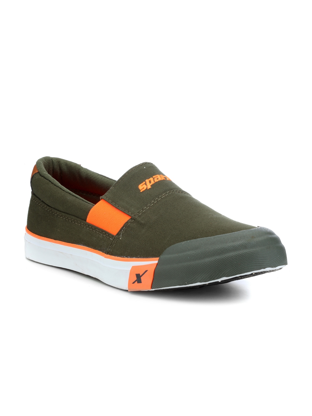 sparx olive green canvas shoes