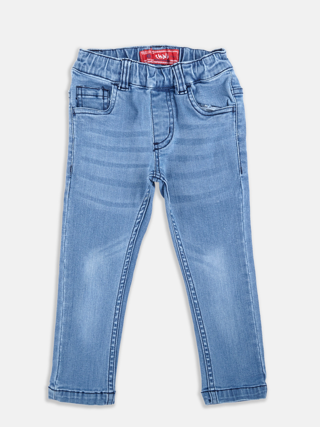 Buy CHALK By Pantaloons Boys Blue Regular Fit Mid Rise Clean Look Jeans Jeans for Boys 2514757