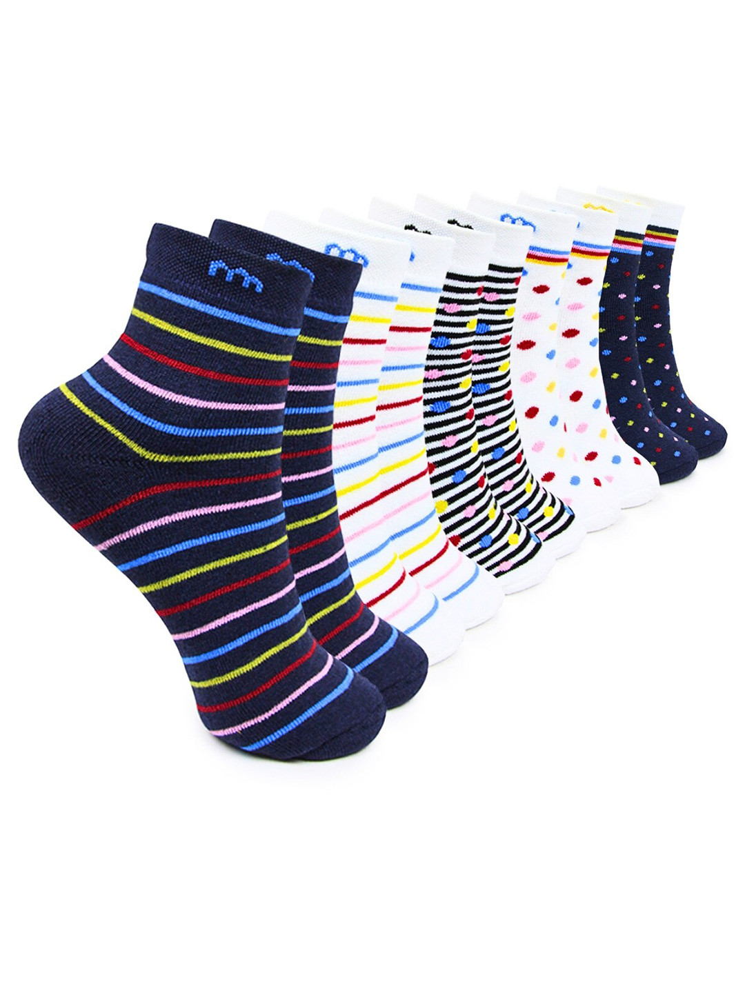 Buy BAESD Kids Pack Of 5 Patterned Cotton Ankle Length Socks Socks