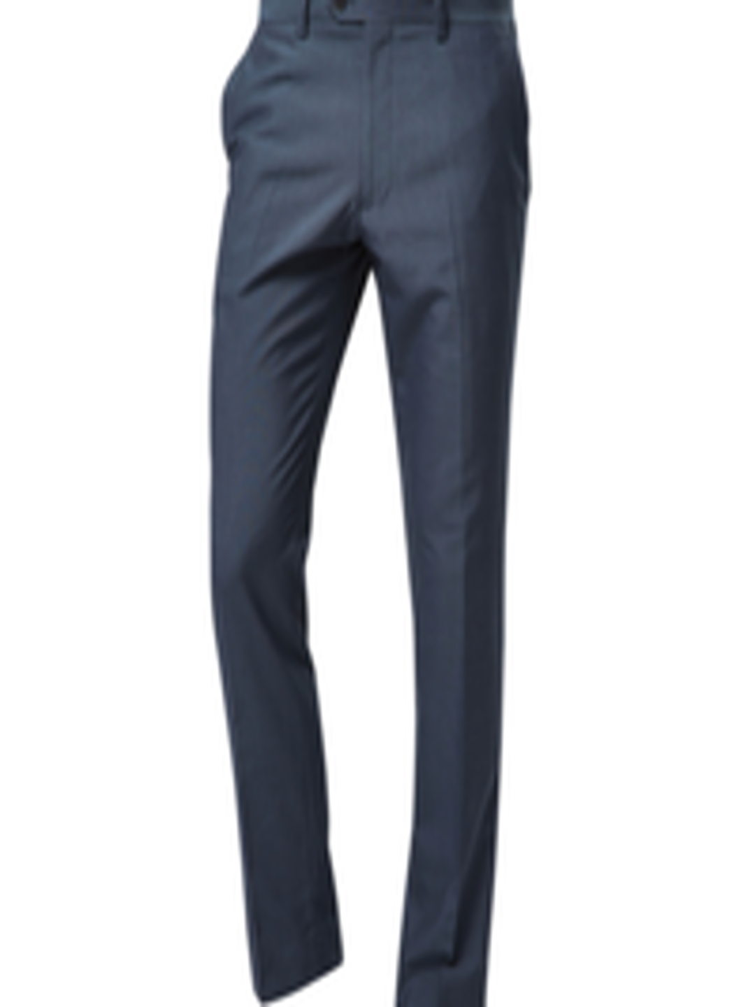 Buy Next Men Grey Smart Straight Fit Solid Formal Trousers - Trousers ...