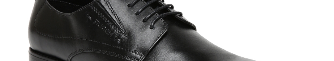 Buy Ruosh Men Black Leather Formal Derbys - Formal Shoes for Men ...