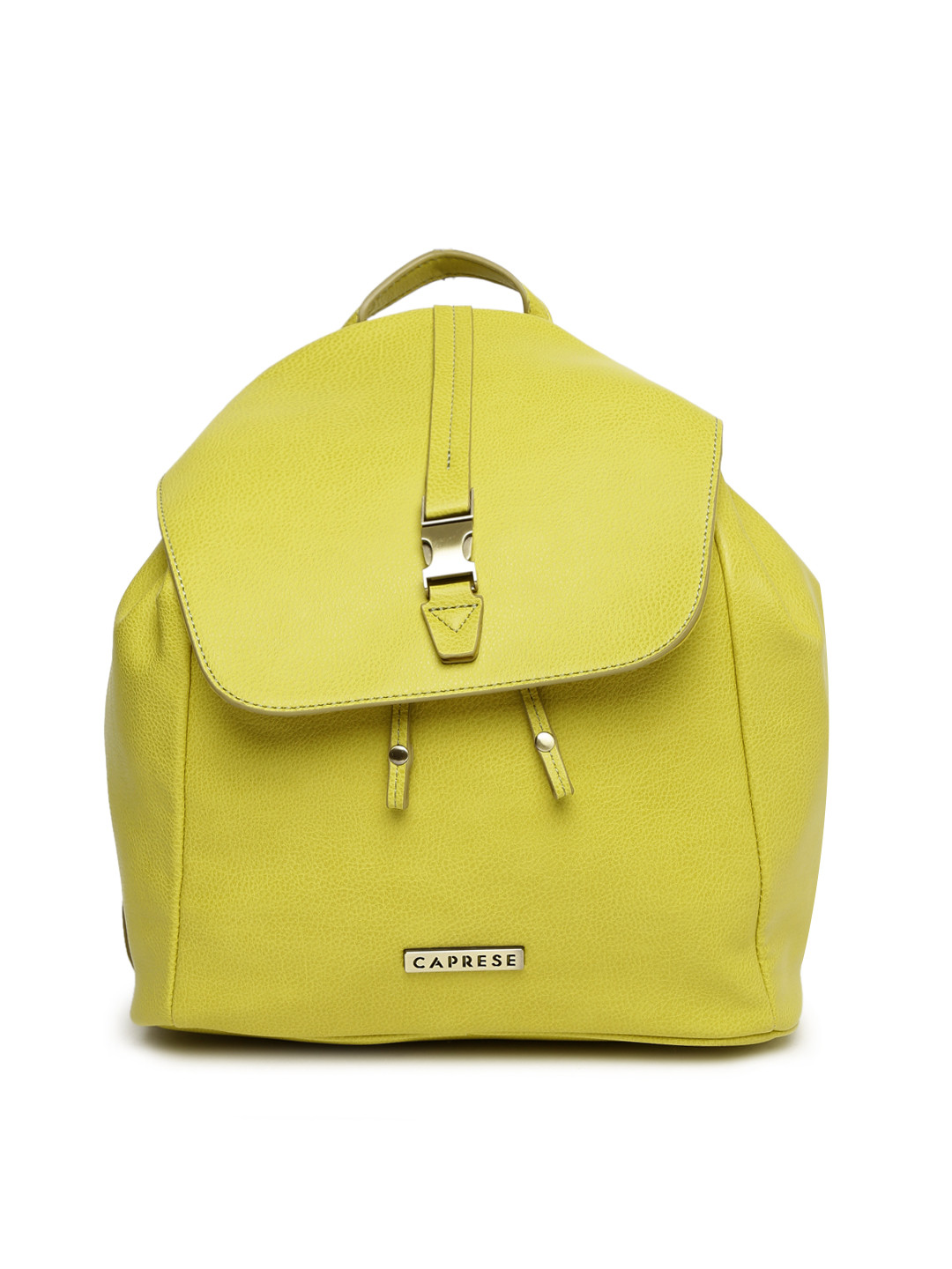 Buy Caprese Women Lime Green Solid Backpack Backpacks for Women