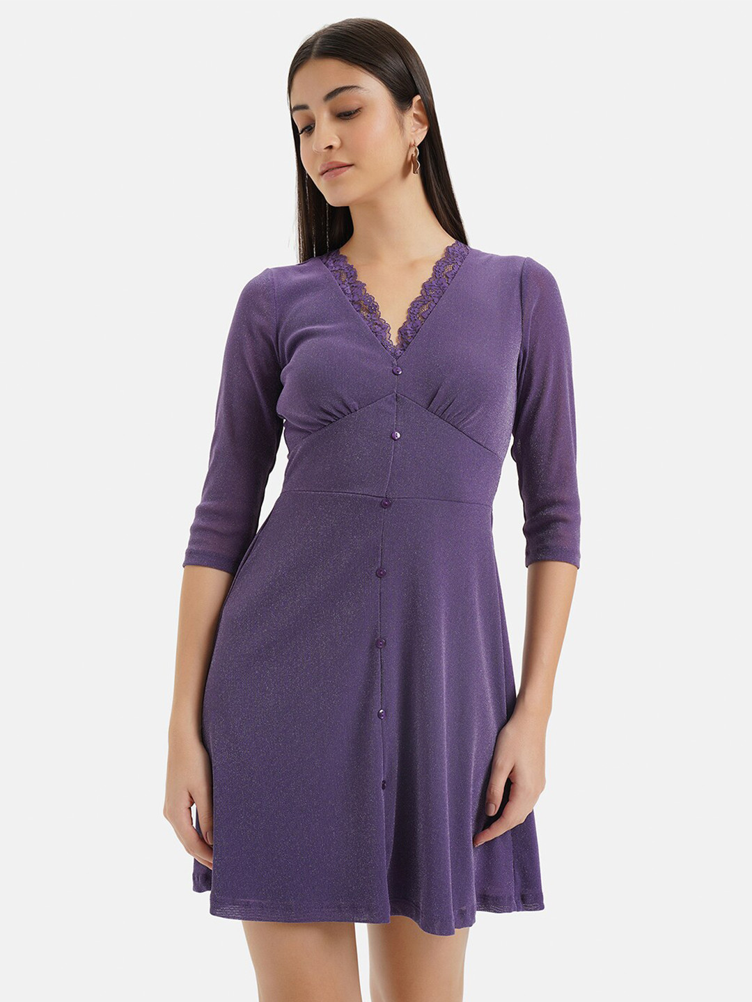 Buy Kazo V Neck Fit & Flare Dress Dresses for Women 25208740 Myntra