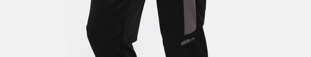 Buy Proline Active Men Black Slim Fit Joggers - Track Pants for Men ...