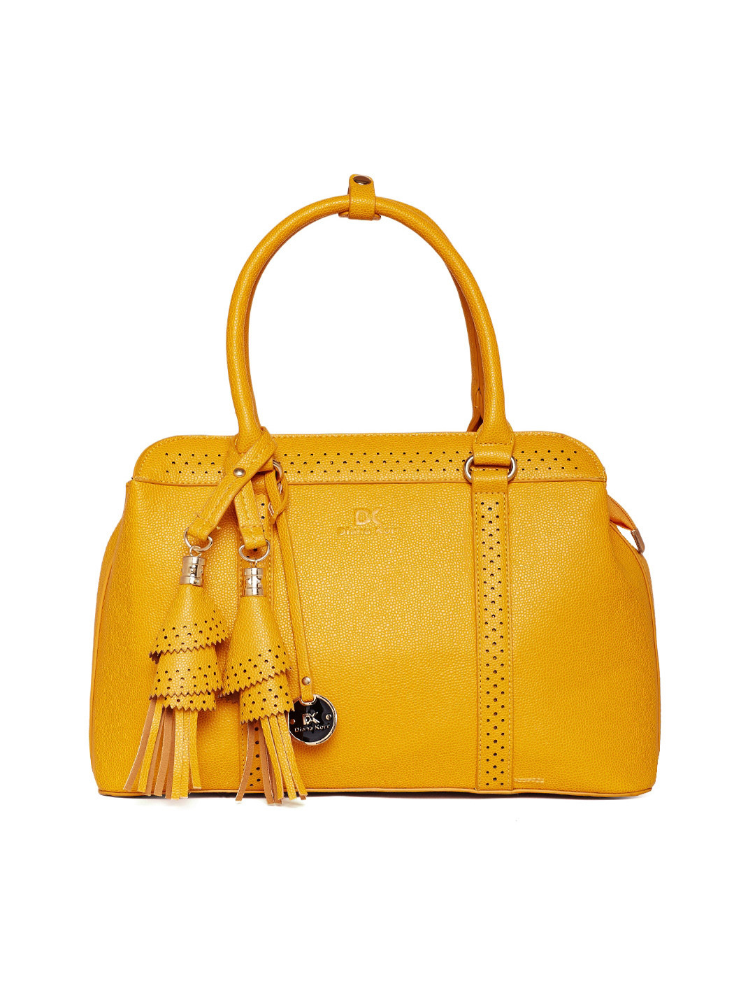 Buy Diana Korr Yellow Solid Handheld Bag Handbags for Women 2523485