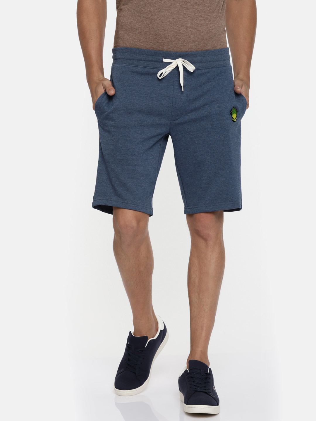 Buy Jack & Jones Men Blue Solid Slim Fit Sports Shorts Shorts for Men