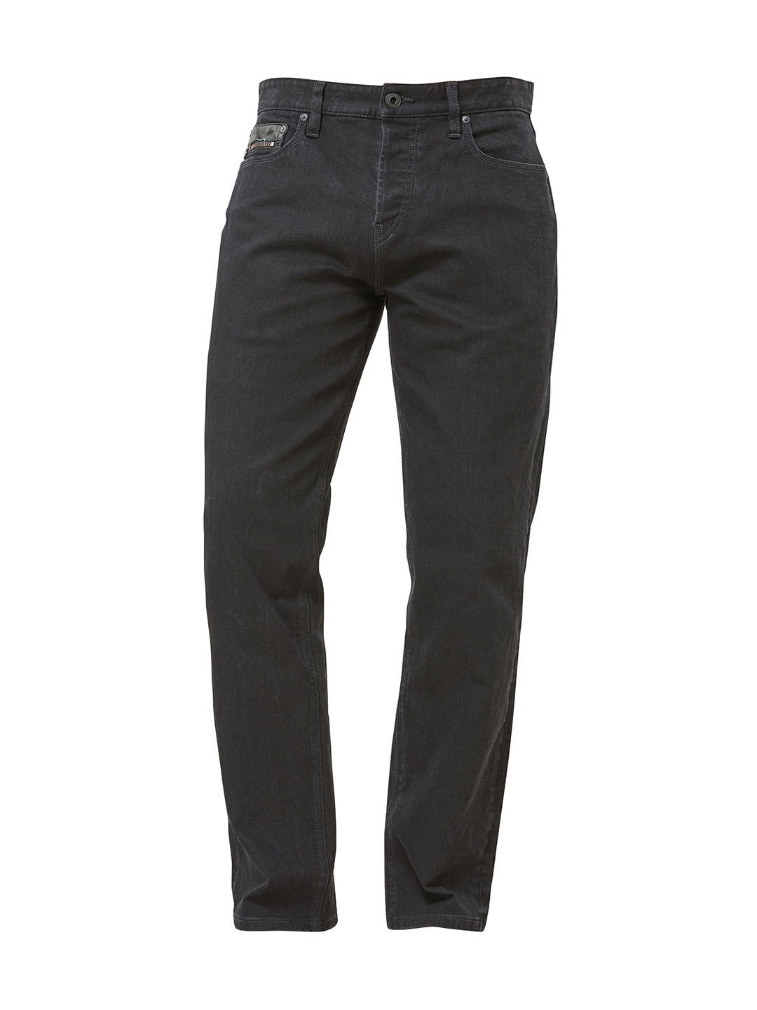 Buy Next Men Black Regular Fit Mid Rise Clean Look Stretchable Jeans