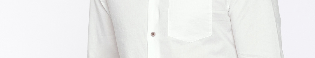 Buy Jack & Jones Men White Slim Fit Solid Casual Shirt - Shirts for Men ...