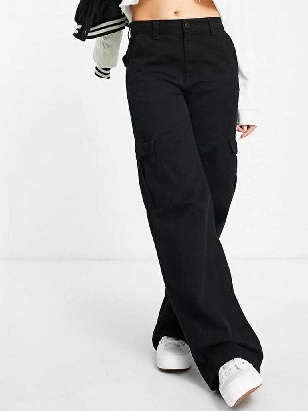 Buy Next One Women Smart Wide Leg High Rise Clean Look Stretchable