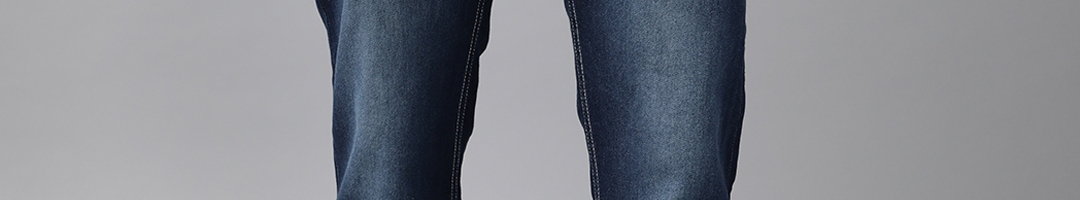 Buy Roadster Men Navy Blue Slim Fit Stretchable Jeans - Jeans for Men ...