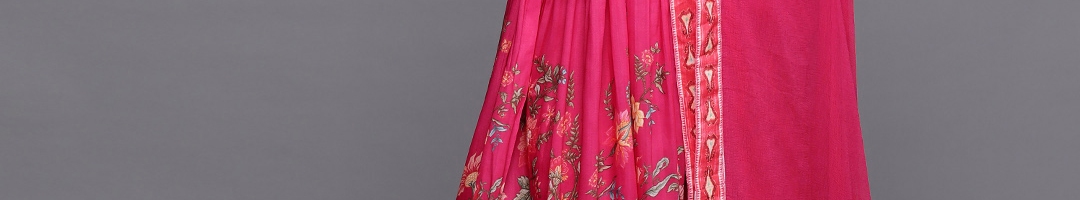 Buy Varanga Women Floral Print Empire Kurta With Trousers & Dupatta ...