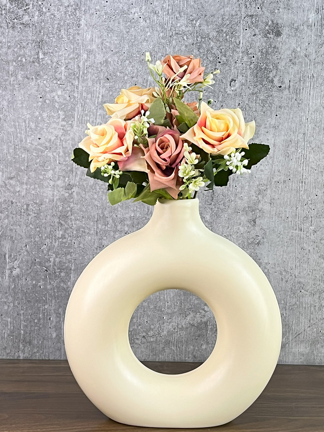 Buy Akaar Pink Rose Bunch Artificial Flower Artificial Flowers And