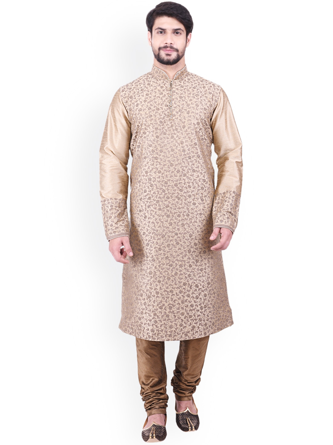 manyavar brown kurta