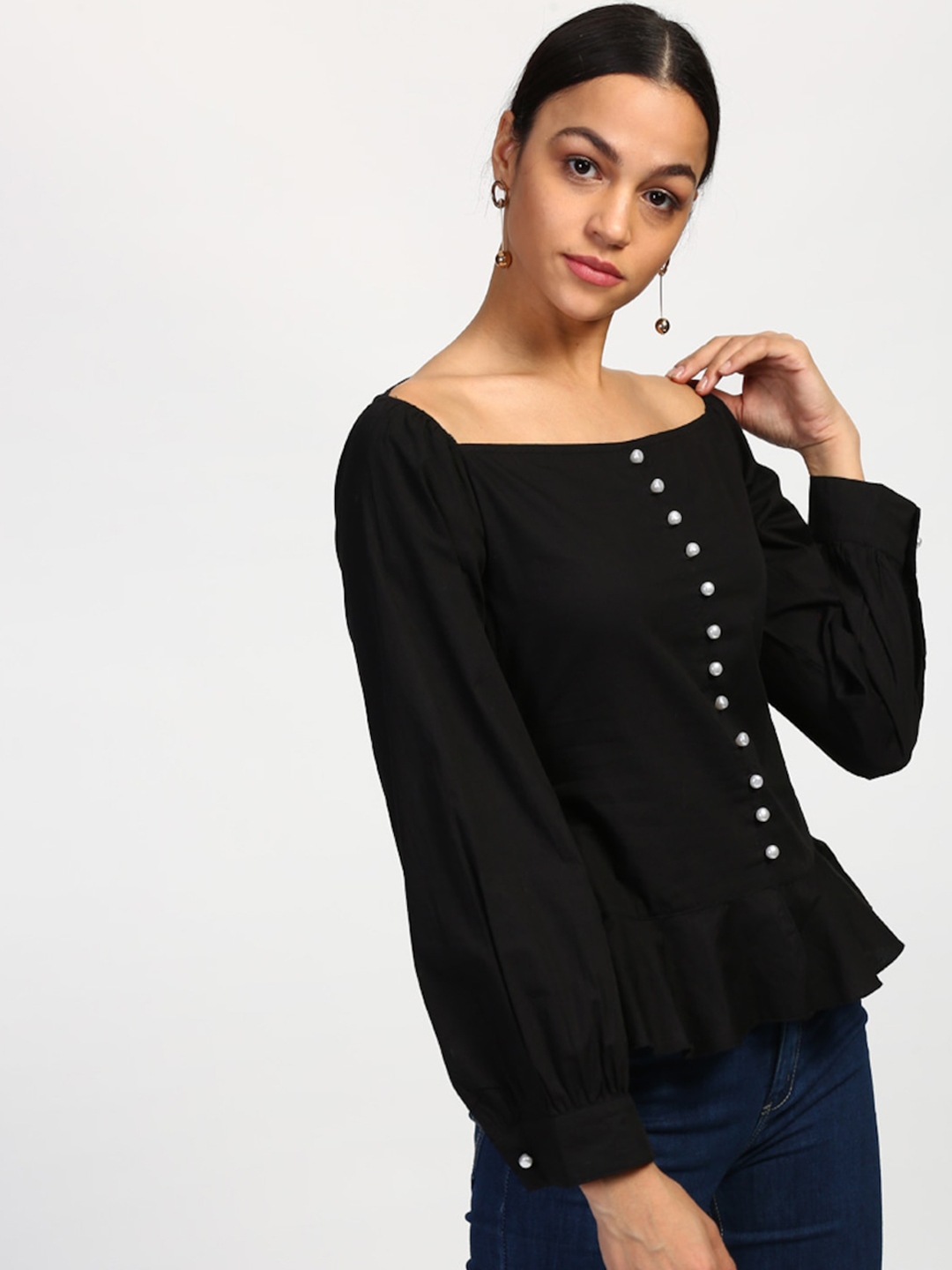 guess high build triangle overhead hoodie